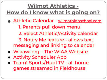 Wilmot Athletics