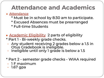 Attendance & Academics