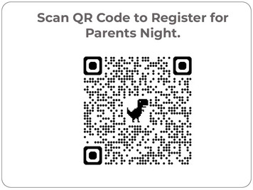 QR Code Register for Parents Night